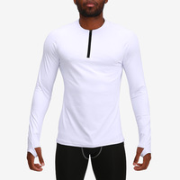 Dry Fit koszule kompresyjne mężczyźni Winter Fitness z długim rękawem koszulka do biegania mężczyźni Gym T Shirt koszulka piłkarska odzież sportowa Sport mocno 5